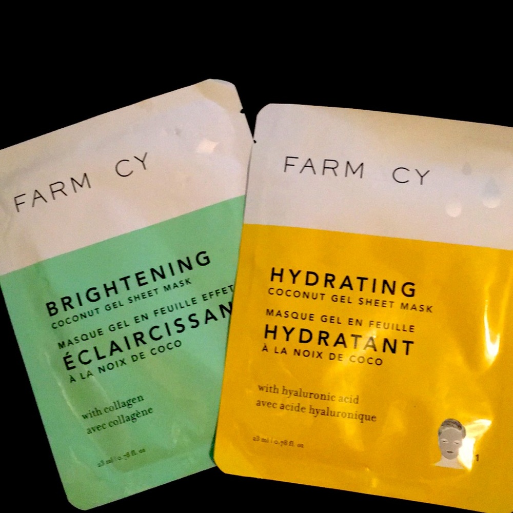 Farmacy face brighten mask and hydrating mask